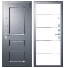 Дверь входная PORTA R-4 403/П50 (IMP-6) Букле Графит/Super White